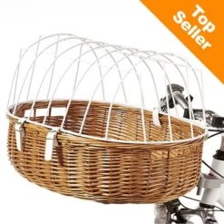 Aumüller Bicycle Basket With Wire (Handle Bar Mount)