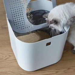 Modko ModKat Cat Litter Box -Perfect Care Shop 35895 modkat katzentoilette wei hs 06 8