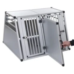 Aluline Double Dog Crate 12 Aluline Double Dog Crate -Perfect Care Shop 364349 autohundebox aluline gr xl 04 09 2013 4 8