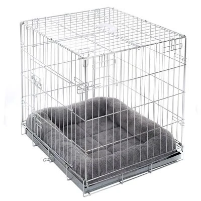 Double Door Crate With Cushion 2 Double Door Crate With Cushion - Image 2