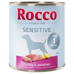 Rocco Sensitive Saver Pack 24 X 800g 12 Rocco Sensitive Saver Pack 24 X 800g -Perfect Care Shop 38666 pla rocco sensitive turkeypotatoes 800g hs 01 9