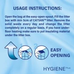 Catsan Hygiene Plus Cat Litter -Perfect Care Shop 4008429095115 si03 usage recommendation uk min 4