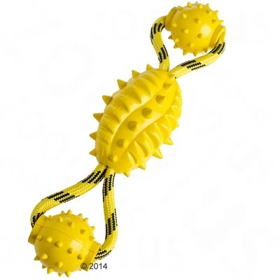 HUNTER Spike Ball Rope Dog Toy 3 HUNTER Spike Ball Rope Dog Toy - Image 3