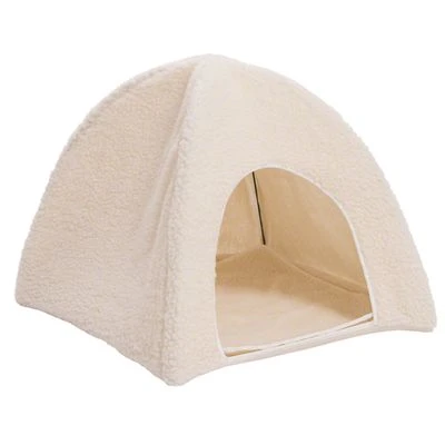 Fleecy Sheepskin Cat Den 1 Fleecy Sheepskin Cat Den