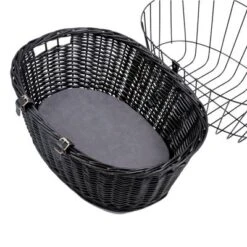 Trixie Bicycle Basket - Black -Perfect Care Shop 58025 pla trixie fahrradkorb schwarz hs02 2