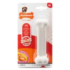 Nylabone DuraChew Bone - Chicken -Perfect Care Shop 58998 pla interpet nylabone durachewchicken hs 02 4