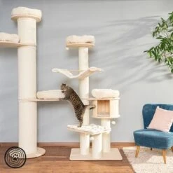 Natural Paradise Scratching Pillar - Jasmine XXL -Perfect Care Shop 59716 np ks xxl 1000x1000 logo la dsc8053 6