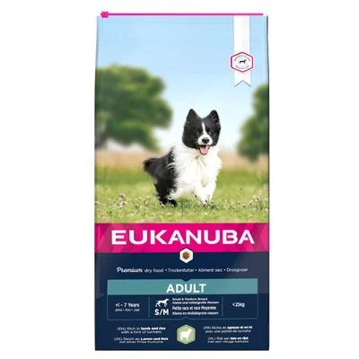 Eukanuba Small & Medium Breed Adult - Lamb & Rice 1 Eukanuba Small & Medium Breed Adult - Lamb & Rice