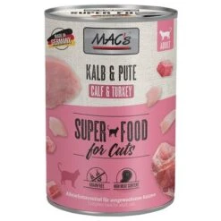MAC's Cat 6 X 400g -Perfect Care Shop 63601 pla macs katzenfutter kalb pute 400g hs 01 9