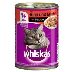 Whiskas 1+ Cans 12 X 400g -Perfect Care Shop 67736 pla whiskas 1 rindundleberinsauce 400g 4