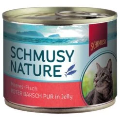 Schmusy Nature Ocean Fish Cans 12 X 185g 5 Schmusy Nature Ocean Fish Cans 12 X 185g -Perfect Care Shop 67827 pla schmusy nature meeres fisch roter barsch pur in jelly 4