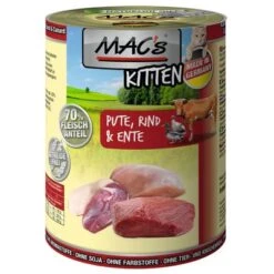 MAC's Cat Saver Pack 18 X 400g -Perfect Care Shop 69649 pla macs kitten pute rind ente 400g 9