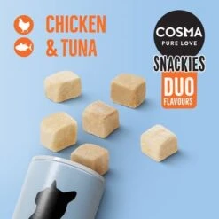 Cosma Snackies DUO 2 In 1 – Saver Pack -Perfect Care Shop 70175 cosma snackies duo foodboard chickentuna 1000x1000 9