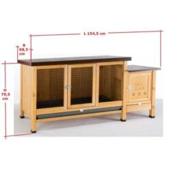 Ferplast Ranch Rabbit Hutch XXL -Perfect Care Shop 71940 71941 ma e ranch hs 4 2