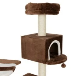 Gingerbread House Cat Tree With Ladder -Perfect Care Shop 72045 knusperhaeuschen braun fg 9450 8