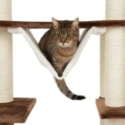 Gingerbread House Cat Tree With Ladder -Perfect Care Shop 72045 knusperhaeuschen braun fg 9489 6