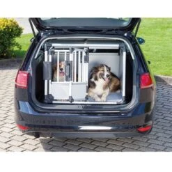 Trixie Aluminium Double Transport Box -Perfect Care Shop 73773 autotransportbox dop hs 03 2