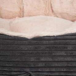 Grey Jumbo Pet Bed -Perfect Care Shop 74427 hundebett cozy cord fg 2272 3