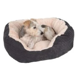 Grey Jumbo Pet Bed -Perfect Care Shop 74427 hundebett cozy cord fg 2275 3