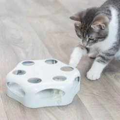 Trixie Turning Feather Cat Toy -Perfect Care Shop 74762 trixie katzenspielzeug turning feather grau hs 10 7