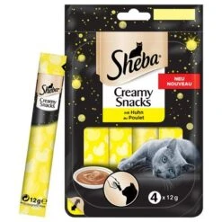Sheba Creamy Snacks Saver Pack 15 Sheba Creamy Snacks Saver Pack -Perfect Care Shop 74891 sheba creamysnacks huhn 4x12g 6