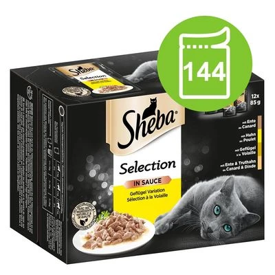Sheba Pouches Varieties Jumbo Pack 144 X 85g 1 Sheba Pouches Varieties Jumbo Pack 144 X 85g