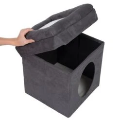 Collapsible Cube Cat Den -Perfect Care Shop 75294 foldable cube fg 3686 6