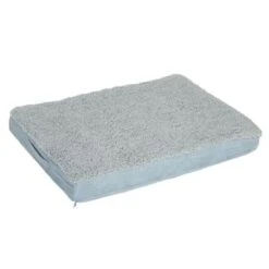 Rectangular Memory Foam Dog Bed - Grey