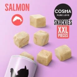 Cosma Snackies XXL Saver Pack 12 Cosma Snackies XXL Saver Pack -Perfect Care Shop 80710 cosma snackies xxl foodboard salmon 1000x1000 5