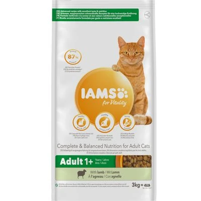 IAMS For Vitality Adult Lamb Dry Cat Food 1 IAMS For Vitality Adult Lamb Dry Cat Food