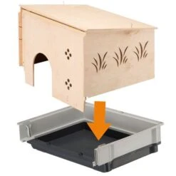 Ferplast Small Pet House For Plaza Cage 9 Ferplast Small Pet House For Plaza Cage -Perfect Care Shop 90204 kleintierhausfuerplazakaefige hs 02 8