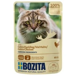 Bozita Chunks In Sauce Pouches Saver Packs 24 X 85g -Perfect Care Shop 90499 pla bozita extrachickensauce 85g 6
