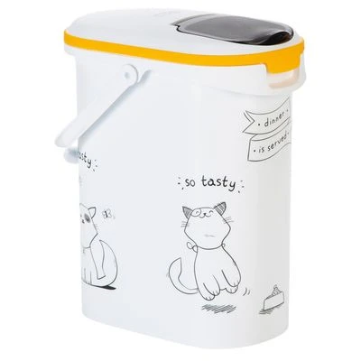 Curver Cat Silhouette Dry Cat Food Container 1 Curver Cat Silhouette Dry Cat Food Container