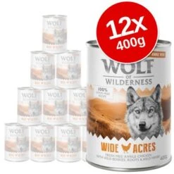 Wolf Of Wilderness Adult "Free-Range" 12 X 400g