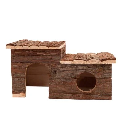 Log Cabin With Roof Terrace For Small Pets 1 Log Cabin With Roof Terrace For Small Pets