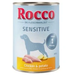 Rocco Sensitive Saver Pack 24 X 400g -Perfect Care Shop etikett rocco nf sensitive 400g huhn 1000x1000 2