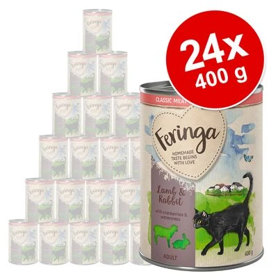 24 X 400g Feringa Classic Meat Menu Wet Cat Food - Special Price!* 2 24 X 400g Feringa Classic Meat Menu Wet Cat Food - Special Price!* - Image 2