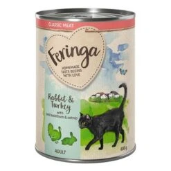 24 X 400g Feringa Classic Meat Menu Wet Cat Food - Special Price!* 13 24 X 400g Feringa Classic Meat Menu Wet Cat Food - Special Price!* -Perfect Care Shop feringa classicmeat adult rabbitturkey 400g 1000x1000 1 1