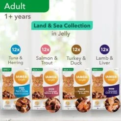 48 X 85g IAMS Delights Wet Cat Food – 10% Off!* -Perfect Care Shop l s adult jelly pouches 48 7