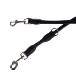 HUNTER Round & Soft Dog Lead - Black -Perfect Care Shop lederleinen 15 6