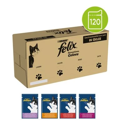 Felix Sensations Jumbo Pack 120 X 85g 1 Felix Sensations Jumbo Pack 120 X 85g