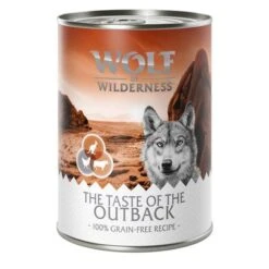 Wolf Of Wilderness "The Taste Of" Saver Pack 24 X 400g 11 Wolf Of Wilderness "The Taste Of" Saver Pack 24 X 400g -Perfect Care Shop outback 400g 1000x1000 8 1