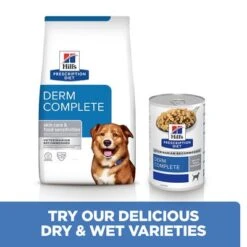 Hill’s Prescription Diet Canine Derm Complete Dry Dog Food -Perfect Care Shop pd derm complete dog bk30270m bk31389 cross sell uk 9