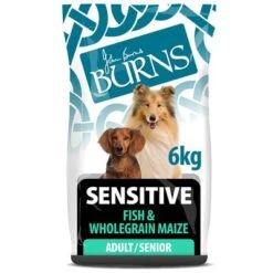 Burns Adult & Senior Sensitive - Fish & Wholegrain Maize -Perfect Care Shop pic sensitive fish 6kg 7