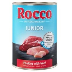 Rocco Junior Saver Pack 12 X 400g -Perfect Care Shop rocco junior poultrybeef 400g 1000x1000 6