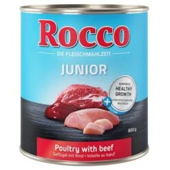 Rocco Junior Saver Pack 24 X 800g 7 Rocco Junior Saver Pack 24 X 800g -Perfect Care Shop rocco junior poultrybeef 800g 1000x1000 7