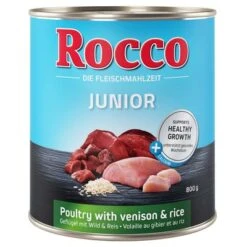 Rocco Junior Saver Pack 24 X 800g -Perfect Care Shop rocco junior poultryvenicon 800g 1000x1000 5