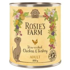 24 X 800g Rosie's Farm Adult Wet Dog Food – 20 + 4 Free!* 8 24 X 800g Rosie's Farm Adult Wet Dog Food – 20 + 4 Free!* -Perfect Care Shop rosie sfarm adult chickenturkey 800g 1000x1000 0 2