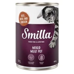 Smilla Tender Meat Mix Saver Pack 24 X 400g -Perfect Care Shop smilla mixedmeatpot beef 400g 1000x1000 2