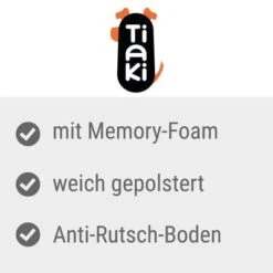 TIAKI Dog Mattress Memory Foam, Beige -Perfect Care Shop tiaki hundematratze memory foam braun usps 5